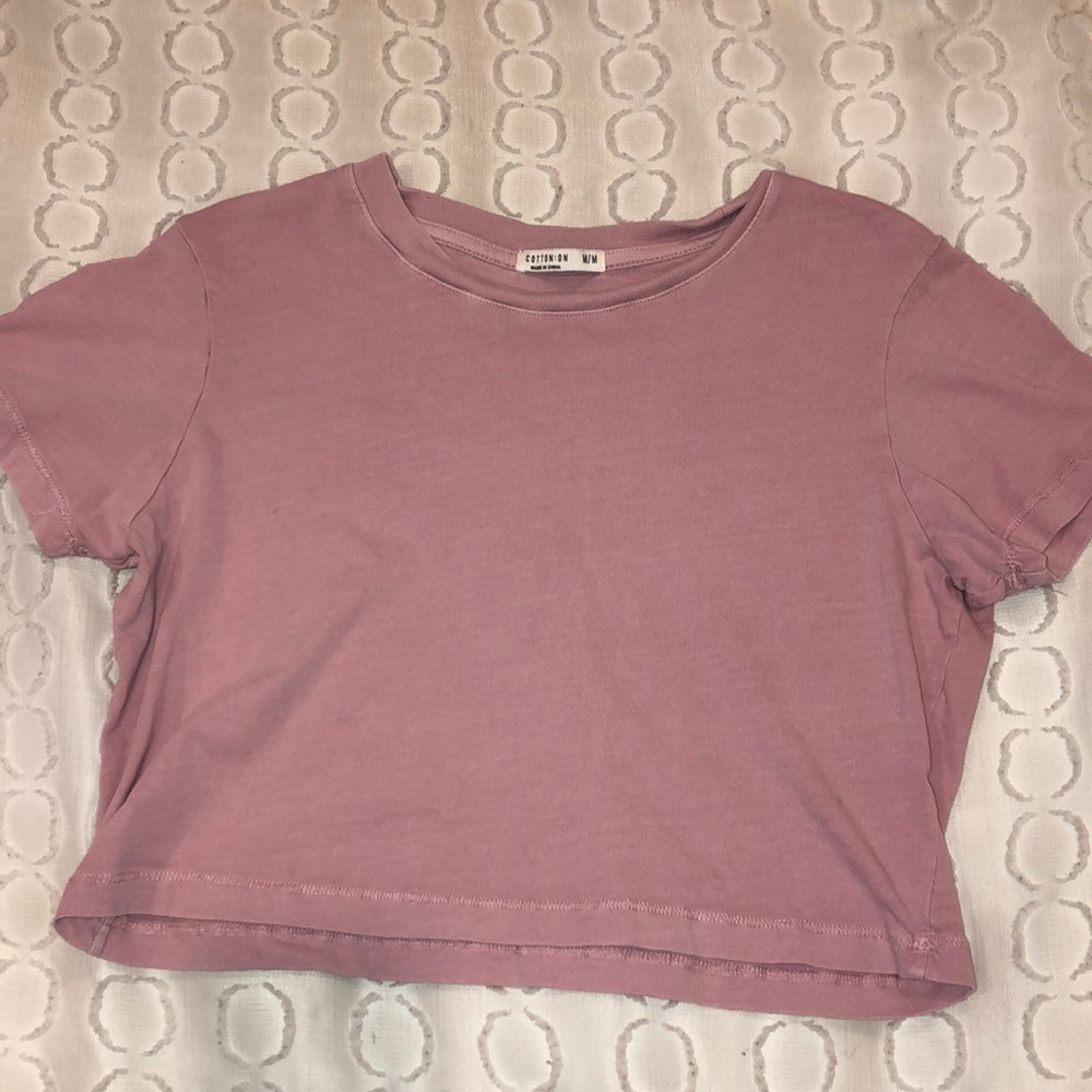 Pink short sleeve tee